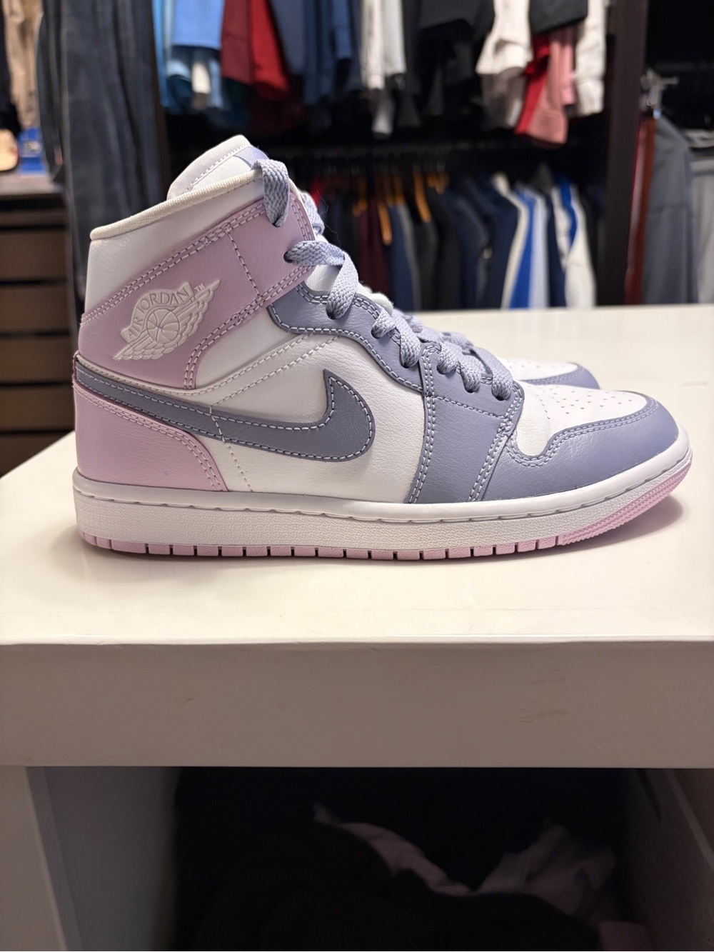 Nike Women’s Air Jordan 1 Mid 'Indigo Haze Doll